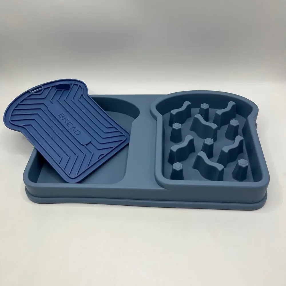 Pet Slow Feeder Bowl Anti-Choke Pet Feeding Bowl Non-Slip & Anti-Tip